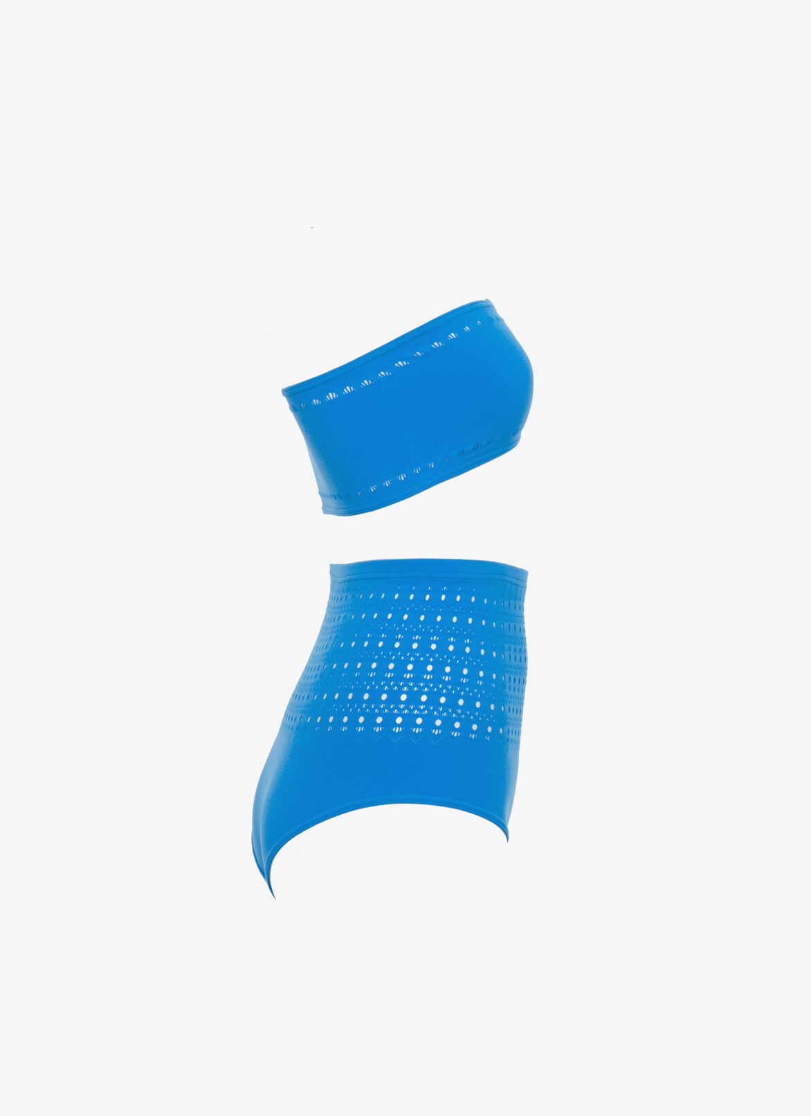 Bikini seamless swimwuit ALAÏA LIGHT BLUE BIKINI SEAMLESS SWIMWUIT